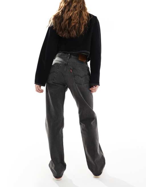 Levi's – 501 – Svarta, raka jeans i 90-talsstil med tvättad finish, 2 av 5