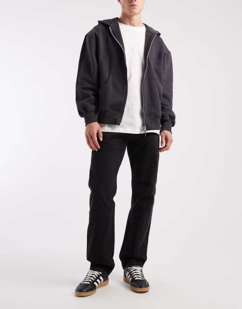 Levi's 501 – Svarta, tvättade jeans med avslappnad passform - view 1