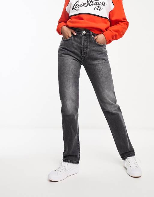 Levi's - 501 - Vaqueros de corte recto con lavado gris, 4 de 5