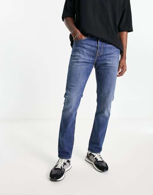 Levi's – 502 – Avsmalnande jeans i mellanblå tvätt
