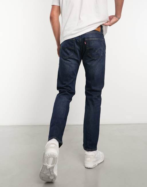 Levi's – 502 – Ciemnogranatowe jeansy ze zwężanymi nogawkami i efektem sprania, 2 z 4