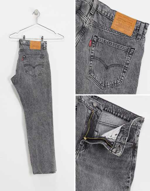 Levi's – 502 – Czarne zwężane jeansy o regularnym kroju, 3 z 4