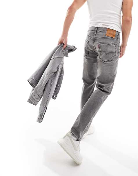 Levi's - 502 - Grå forvaskede jeans i tapered pasform - view 1