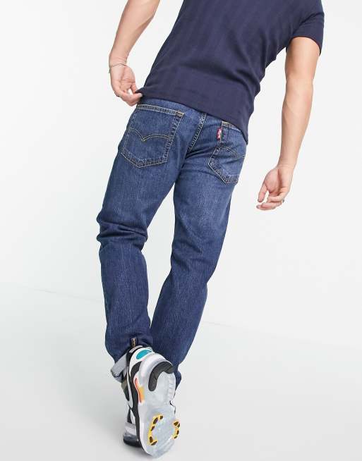 Levi's – 502 Hi-Ball – Granatowe zwężane jeansy z efektem sprania, 2 z 4