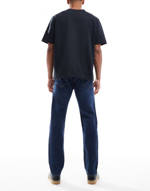 Levi's - 502 - Jean fuselé léger - Bleu foncé délavé, 3 de 5