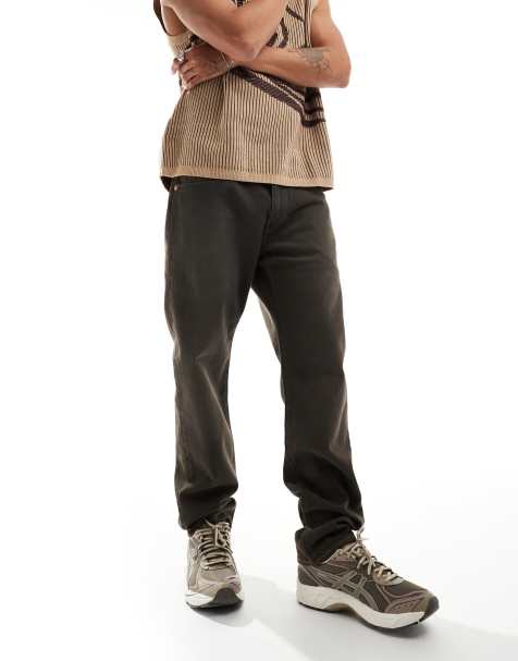 Levi's - 502 - Jeans met toelopende pasvorm in zwart met wassing - view 1