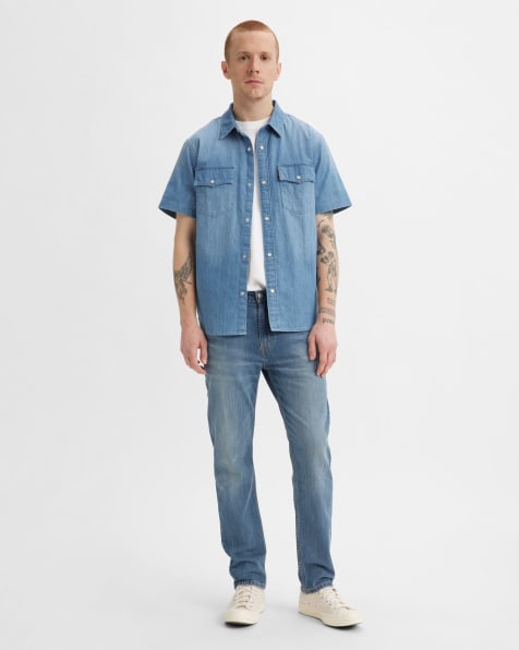 Levi's – 502™ – Native Cali – Schmal zulaufende Jeans in Blau - view 1