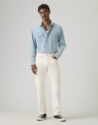 Native Cali - Schmal zulaufende Jeans in Weiß Weiß W32 L34
