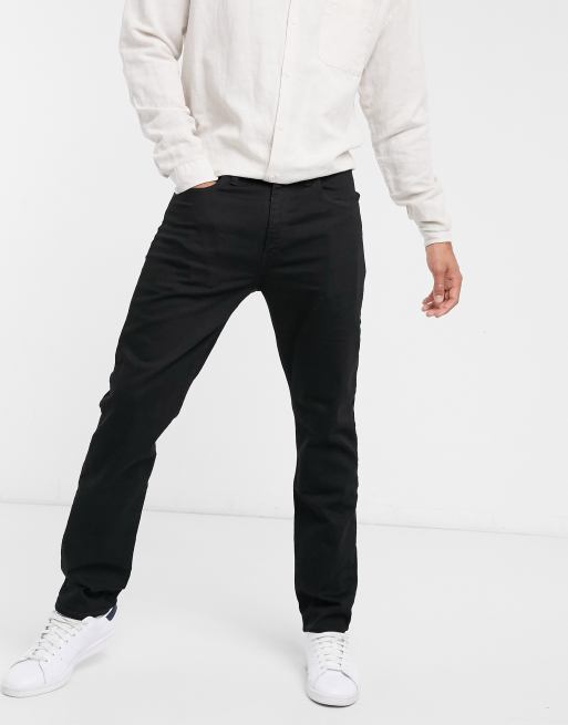 Levi's - 502 - Regular jeans met smal toelopende pijpen in zwart