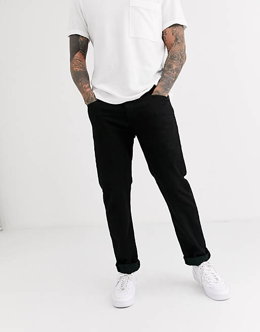 Levi's 502 regular taper jeans in nightshine black | ASOS