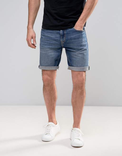 Levis - 502 - Regular smaltoelopende denim short met medium wassing