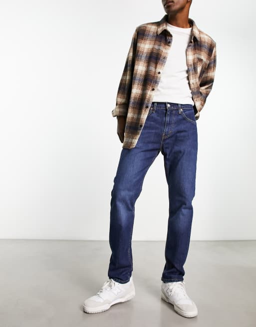 Levi's – 502 – Schmal zulaufende Jeans in dunklem Marineblau