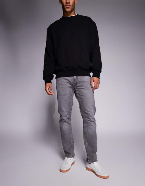 Levi's – 502 – Schmal zulaufende Jeans in grauer Waschung - view 1