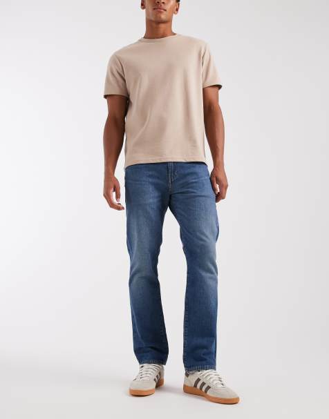 Levi's - 502 - Smaltoelopende jeans in middenblauw - view 1