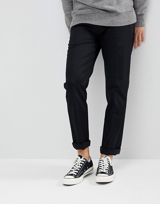 Levi's 502 stay press tapered chino black | ASOS