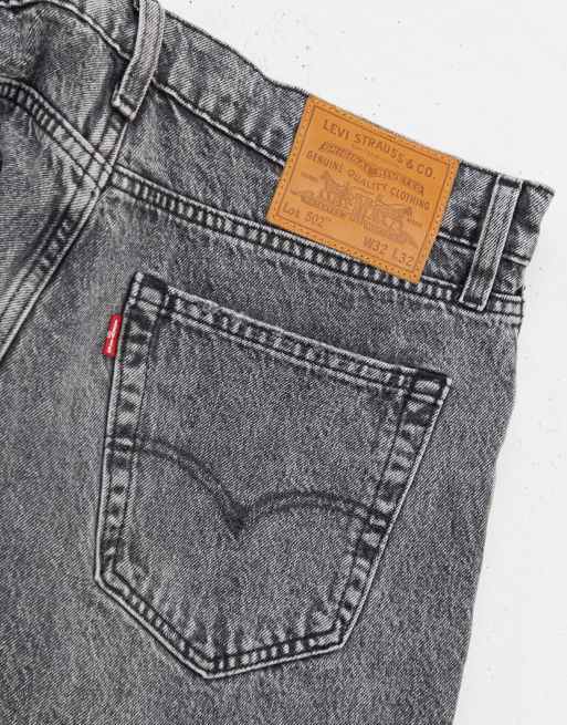 Levi's – 502 – Svarta, stentvättade, avsmalnande jeans med normal passform, 4 av 4
