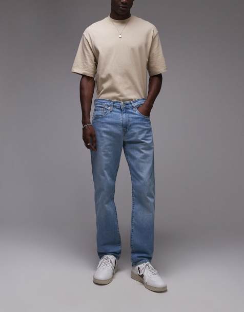 Levi's 502 taper fit jeans in light blue wash - view 1