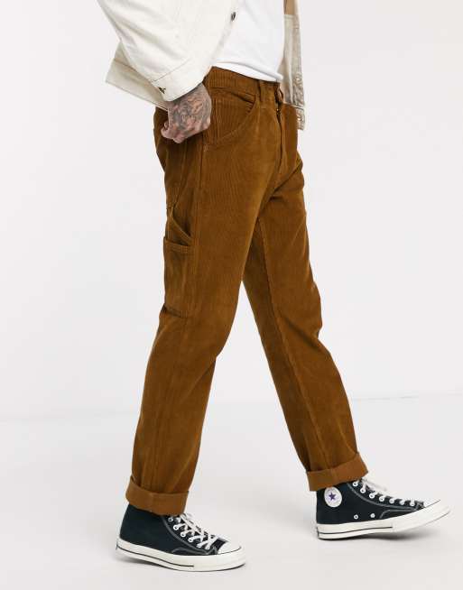 Levi's 502 Brown Corduroy Carpenter Trousers