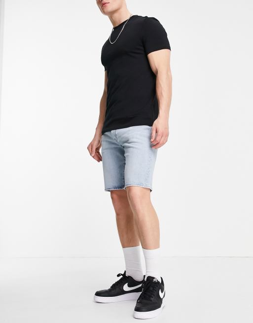 Levi s 502 tapered fit denim shorts