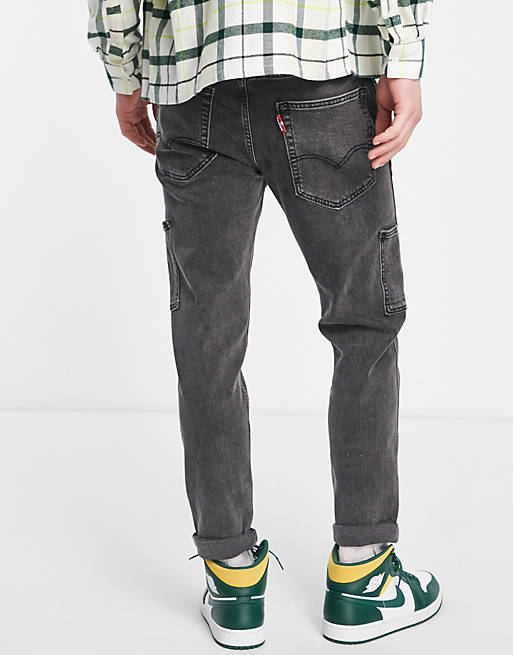 Levi's 502 tapered fit hi ball jeans in grey wash | ASOS