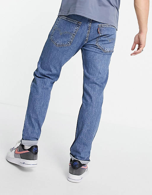 Pluche pop Onenigheid Arena Levi's 502 tapered fit hi-ball jeans in mid wash blue | ASOS