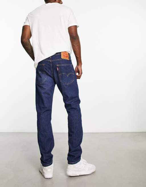 Levi's 502 tapered fit jeans in dark navy | ASOS