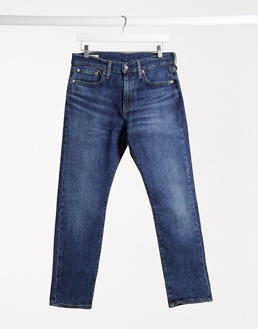Levi's 502 tapered fit jeans in dark vintage wash