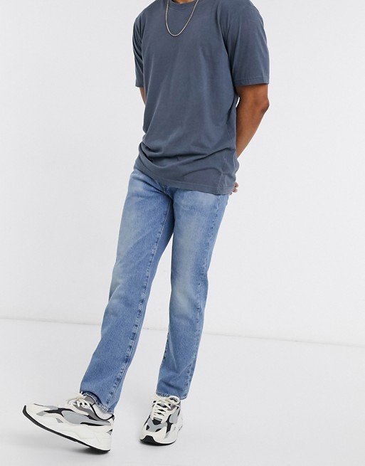 Levi's 502 tapered fit jeans in grandpas warp blue