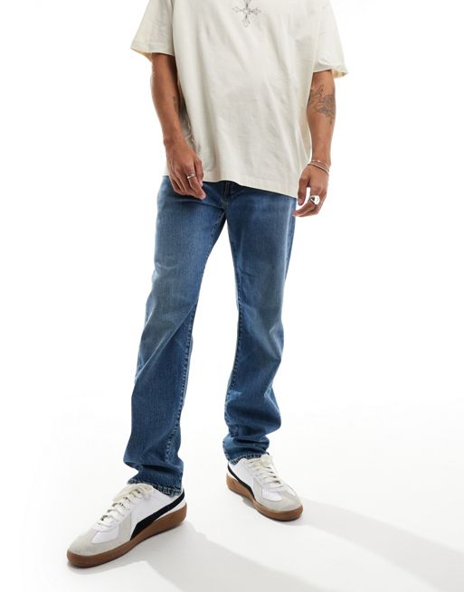 Levi's 502 tapered fit jeans in light blue