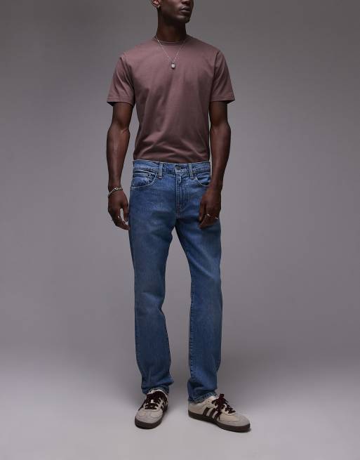 Levi's 502 tapered fit jeans in light blue