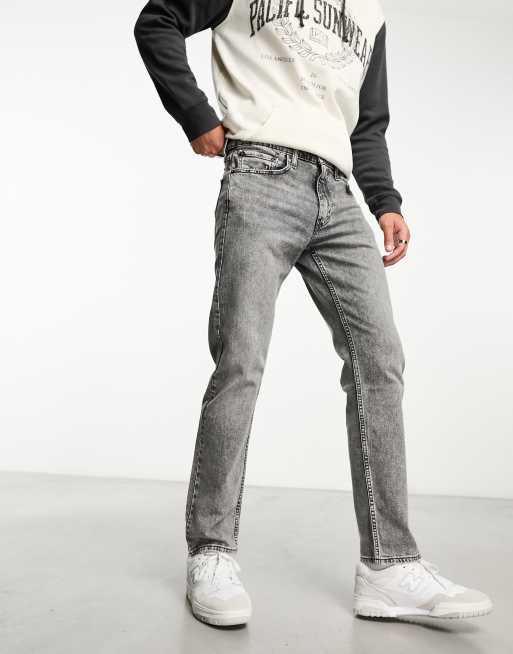 Tapered grey outlet jeans