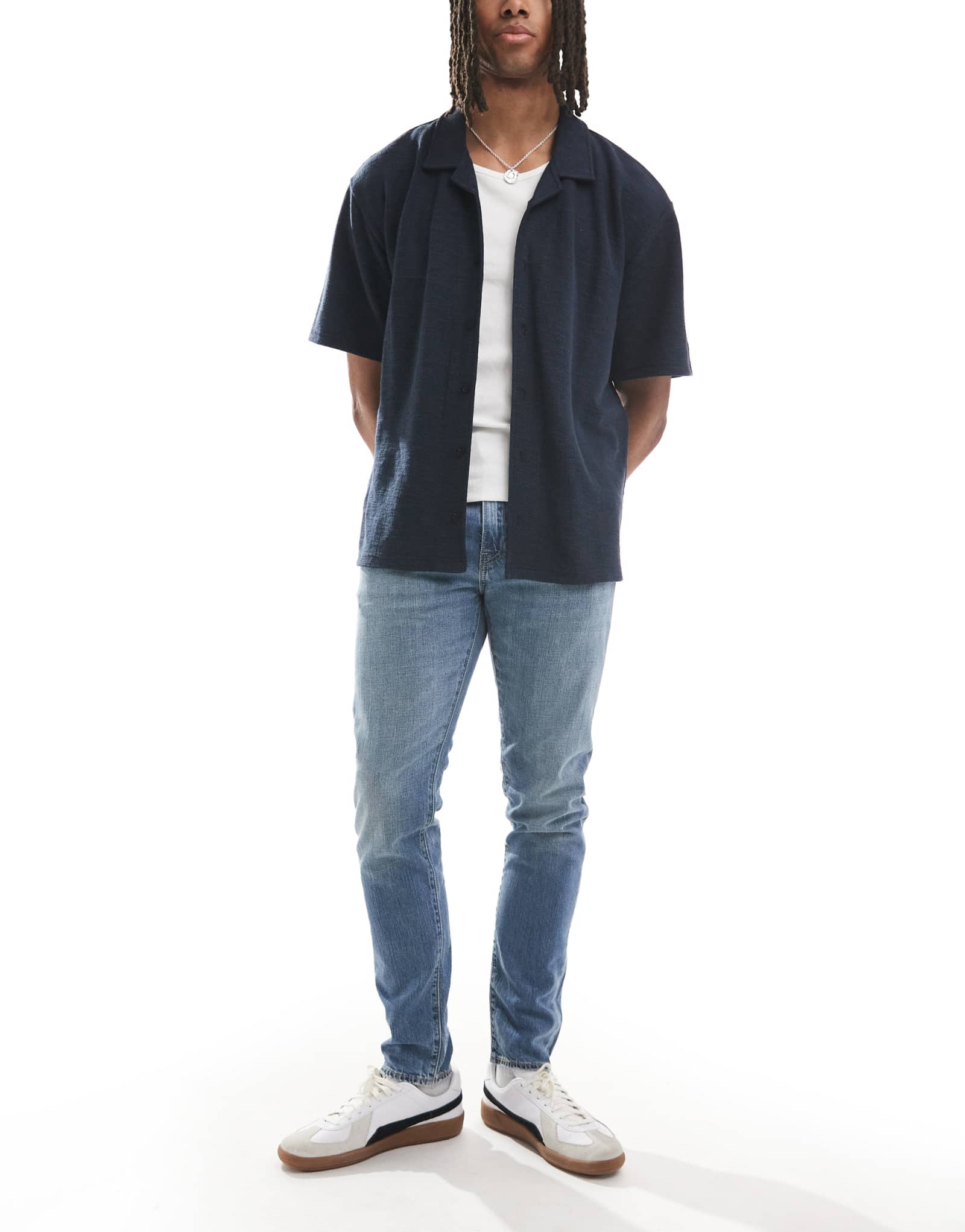 Джинсы Levi's 502 зауженного кроя с легкой стиркой