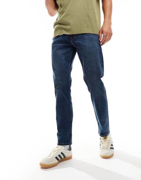 Levi's 502 tapered fit jeans in mid blue - view 1