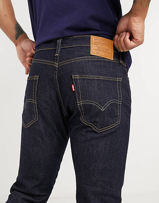 Levi's 502 tapered fit jeans in rock cod dark wash | ASOS