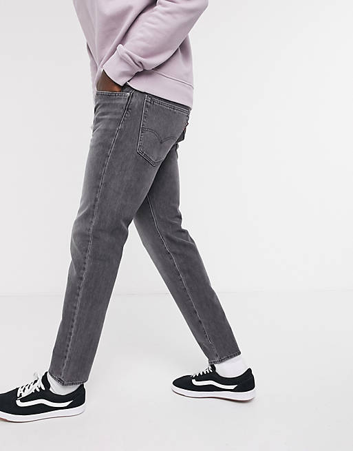 Levi's 502 tapered hi-ball jeans in grey | ASOS