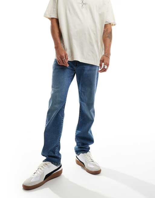 Levi's - 502 - Tapered jeans i blå