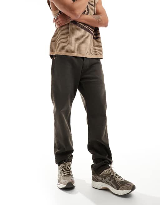 Levi's - 502 - Tapered jeans i vasket sort