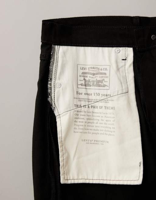 Levi's 502 tapered jeans in black, 6 of 7