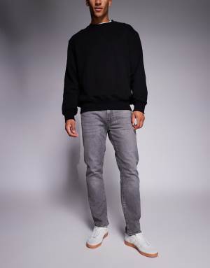 Levis 502 tapered jeans in grey wash