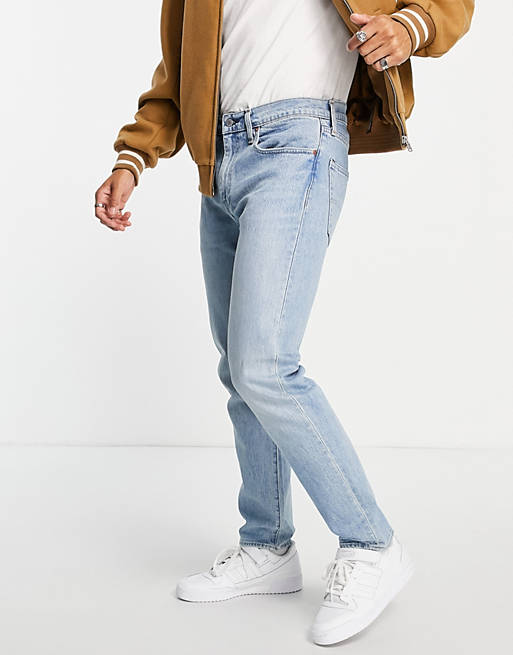 Levi's 502 tapered jeans in mid blue