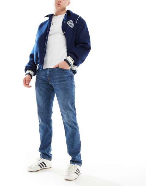 Levi's 502 tapered jeans in mid blue - view 1