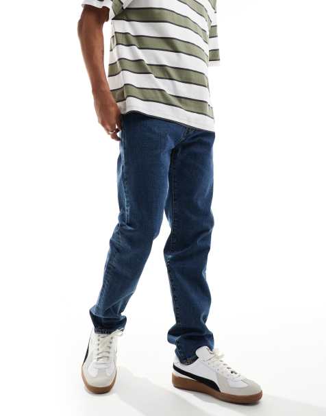 Levi's 502 tapered jeans in mid blue - view 1