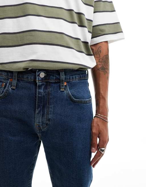 Levi's 502 tapered jeans in mid blue, 5 of 5