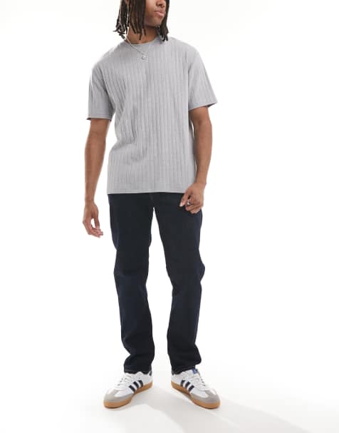 Levi's - 502 - Tapered mørkeblå jeans - view 1