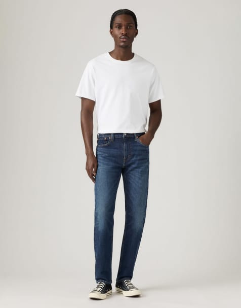 Levi's - 502 - Toelopende jeans in blauw - view 1