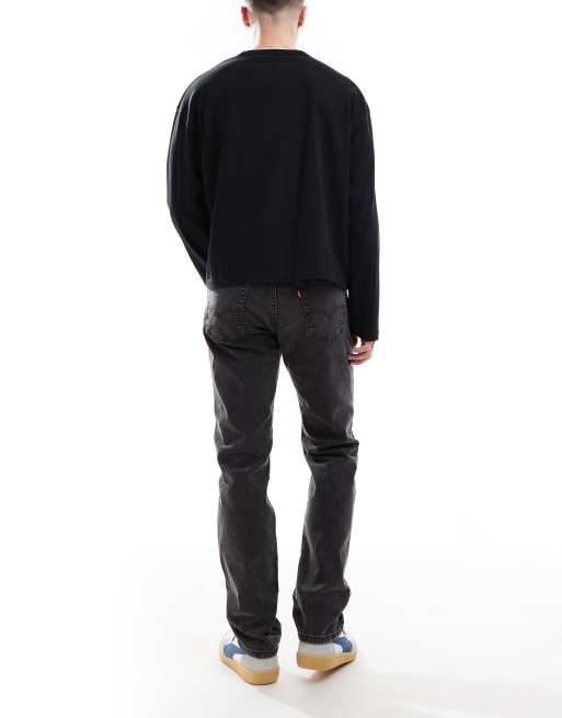 Levi's - 505 - Normale jeans in zwart met wassing , 2 van 5