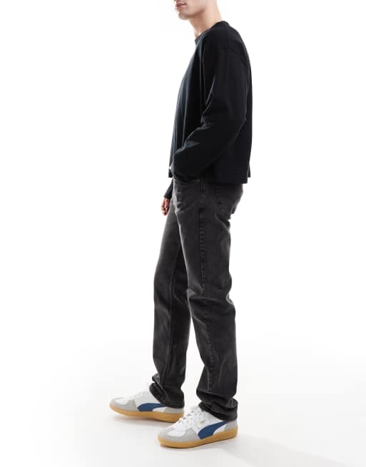 Levi's - 505 - Normale jeans in zwart met wassing , 3 van 5