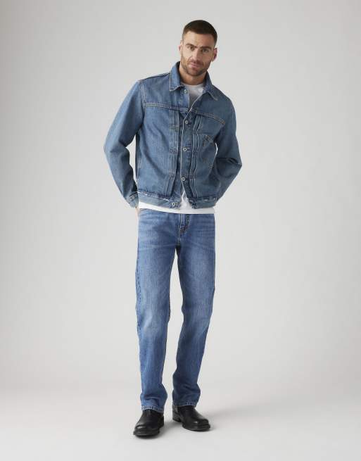Levi's 505 regular in middenblauw, 3 van 4
