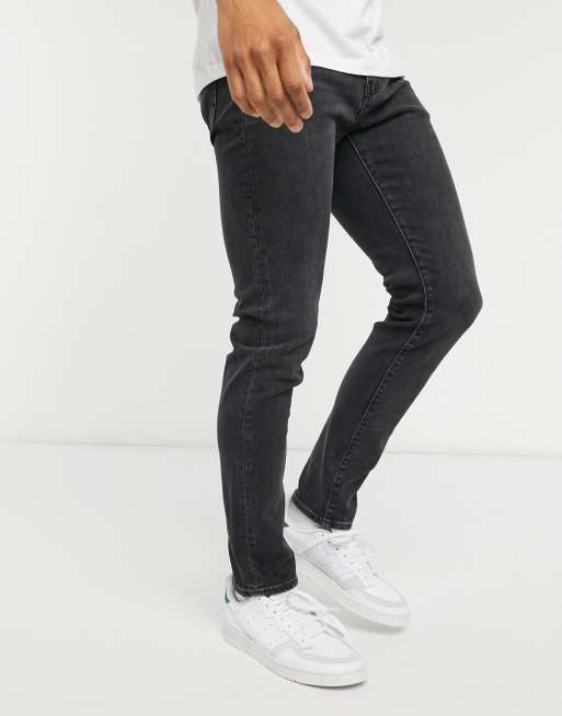 Levi's – 510 – Czarne obcisłe jeansy z efektem sprania, 4 z 4