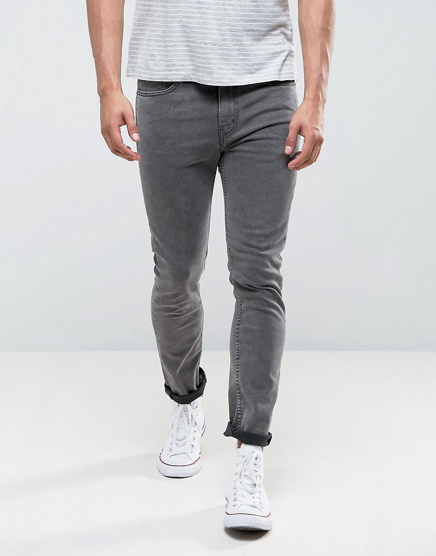 Levis – 510 Gråtvättade skinny fit jeans